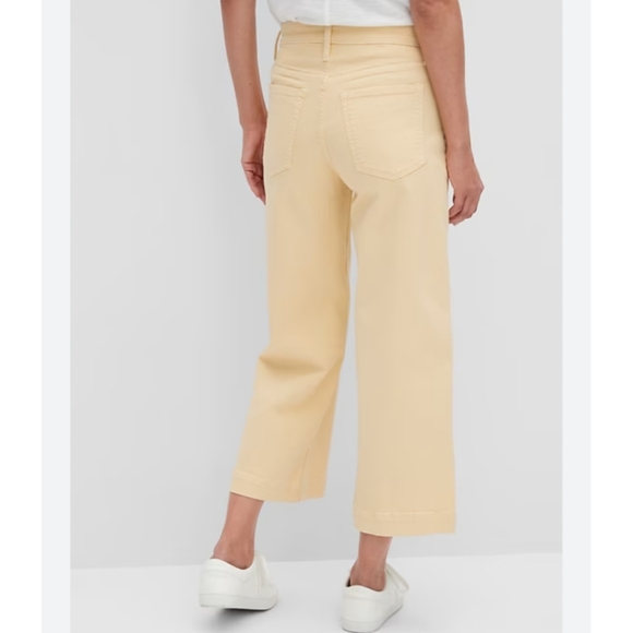 Banana Republic Denim - Banana Republic high rise cropped pants pale citrus SZ 26